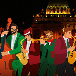 Вечер в Италии при свечах