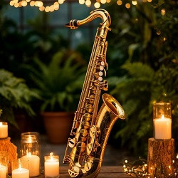 Романтический джаз в оранжерее при свечах