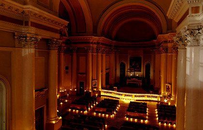 Орган и дудук при свечах Орган и дудук при свечах