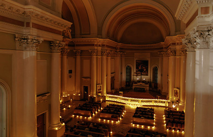 Орган при свечах Орган при свечах