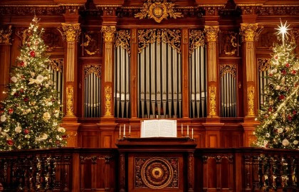 Орган и контратенор при свечах Орган и контратенор при свечах