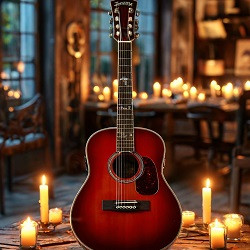 Испанская гитара при свечах во дворце