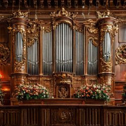 Ave Maria и Рождество при свечах в старинной церкви