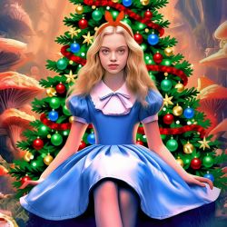 Scene from «Алиса в стране чудес»