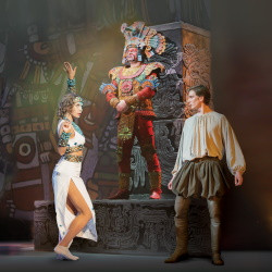 Cцена из «Дочь Монтесумы»