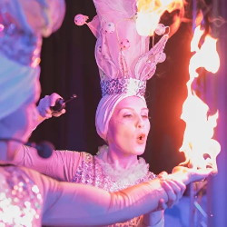 Шоу мыльных пузырей