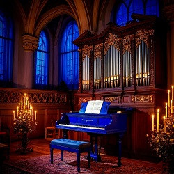 Рок-хиты и новогодняя классика на органе при свечах. Богемный Петербург