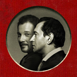 Cцена из «Интерактивный литературно-театральный проект «Интуиция». Константин Хабенский, Александр Цыпкин и Ольга Литвинова»