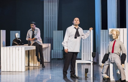 Scene from «Моцарт и Сальери. Пир во время чумы»