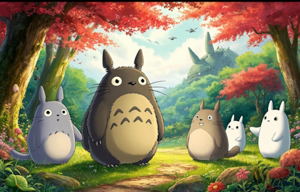 Волшебные миры Миядзаки с песочной анимацией