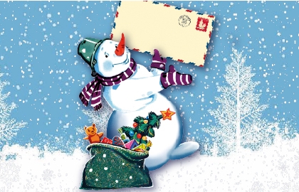 Снеговик-почтовик