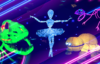 Представление световых кукол