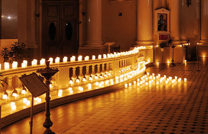 Шедевры мирового органа при свечах