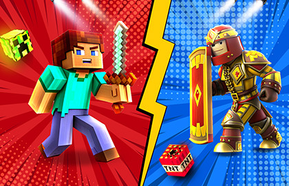 Майнкрафт VS Роблокс: Челлендж Шоу