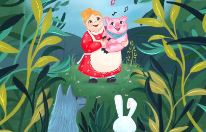 Cцена из «Поющий поросёнок»