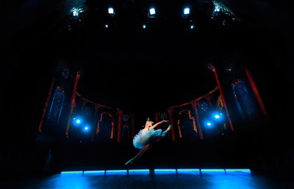 Scene from «Лебединое озеро. Классический балет с видеоэффектами»