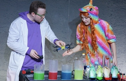 Ученая семейка и квадрокоптер