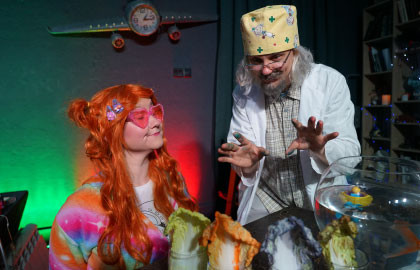 Ученая семейка и квадрокоптер