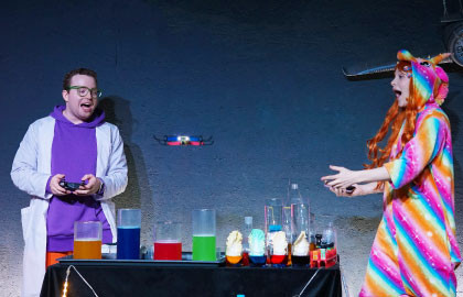 Ученая семейка и квадрокоптер