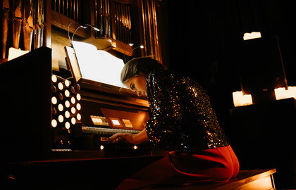 Новогодняя сказка с органом и песочной анимацией "Щелкунчик"