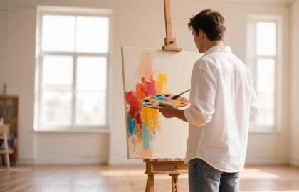 Живопись: холст, человек, искусство