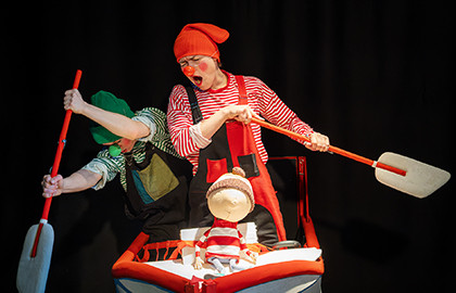 Малыш и Пингвин на южном полюсе