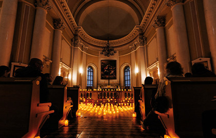 Иоганн Себастьян Бах в сиянии свечей