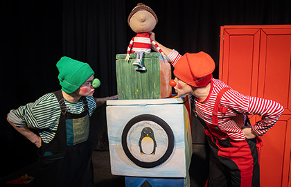 Малыш и Пингвин на южном полюсе