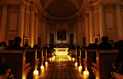 Иоганн Себастьян Бах в сиянии свечей