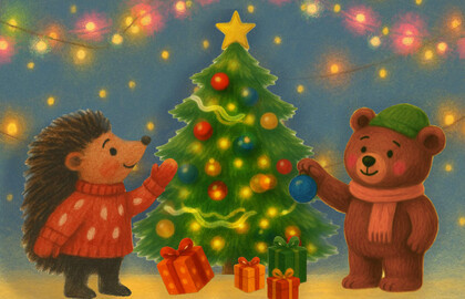 Ёлка «Трям! Новый год с Ёжиком и Медвежонком по сказкам С. Козлова»