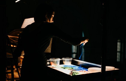 Сказка с песочной анимацией "Муми-тролли. Шляпа волшебника"