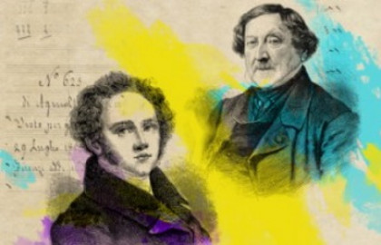 Scene from «Cocktail party. Bellini vs Rossini»