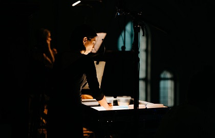 Новогодняя сказка с органом и песочной анимацией "Щелкунчик"