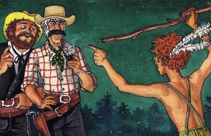 Scene from «Вождь краснокожих»