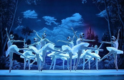 Cцена из «Лебединое озеро»