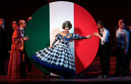 Scene from «Итальянка в Алжире»