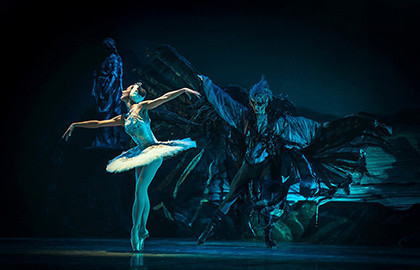 Cцена из «Лебединое озеро»