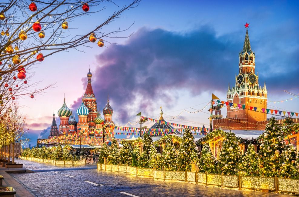 Новогодняя Москва: обзорная автобусная экскурсия
